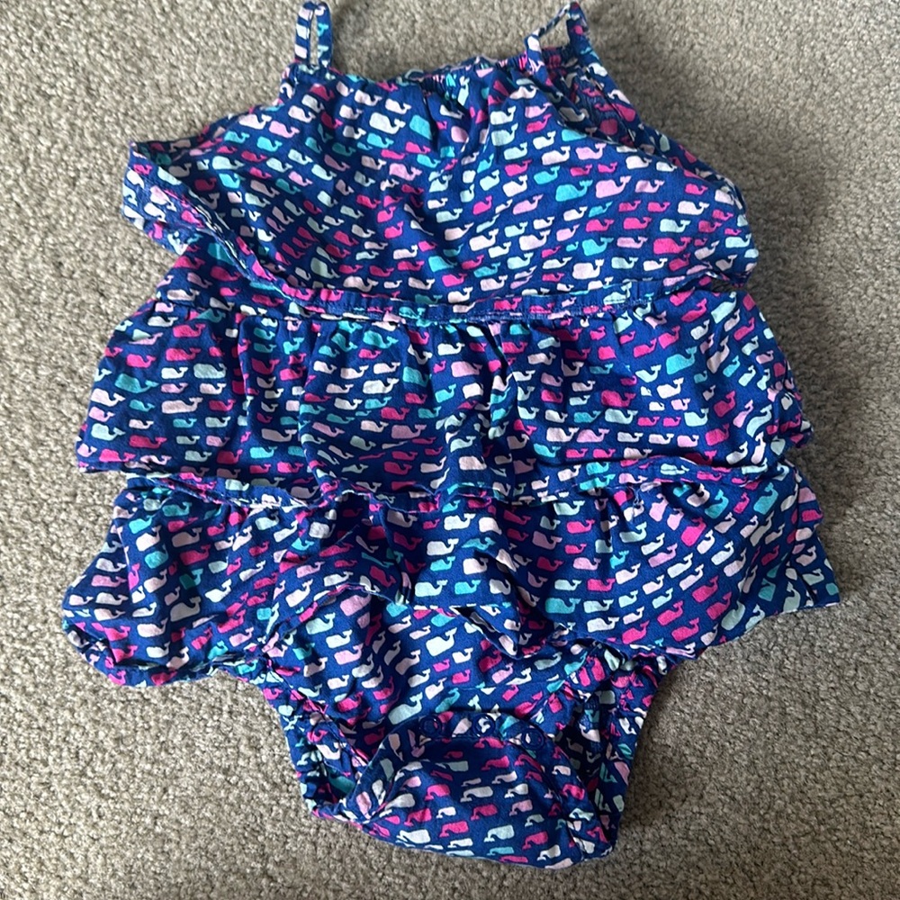 Vineyard Vines by Target 6-9 month whale bubble romper